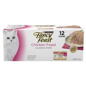 Fancy Feast Classic‎ Pâté Chicken — 3oz x12 Cans, Grain‑Free